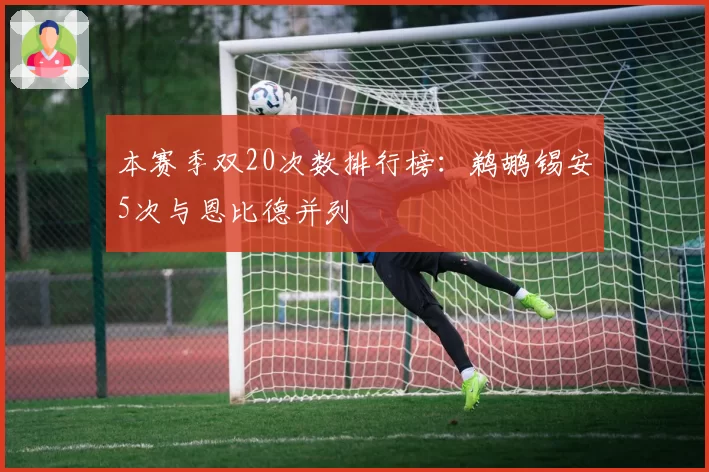 本赛季双20次数排行榜:鹈鹕锡安5次与恩比德并列